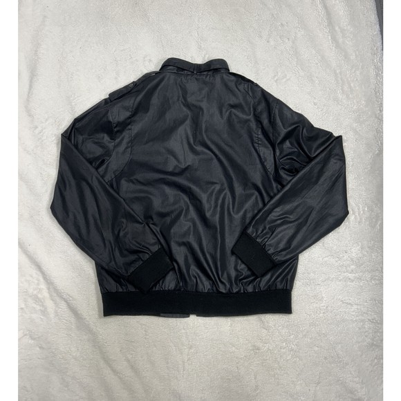 Vintage 90's Niagara Black Softshell Bomber Jacket Men's Size Medium - Picture 8 of 8